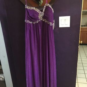 Purple dinner dress